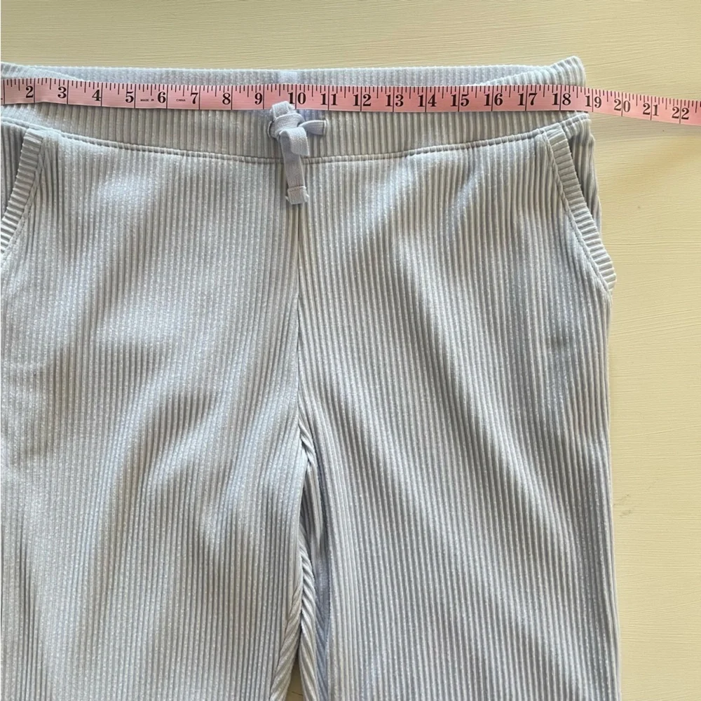 Haven Well Within Ribbed Joggers‎ XL Light Blue Gray Soft Knit Lounge Pants